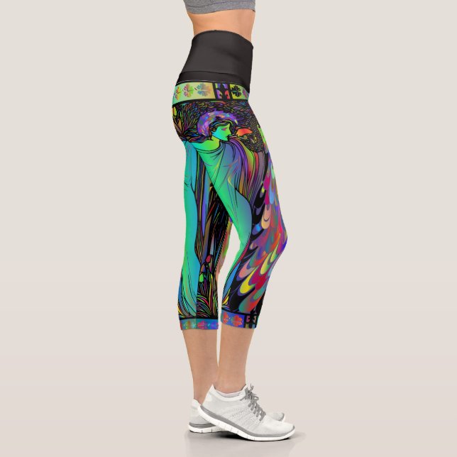 Classical Stained Glass Capri Leggings (Right)