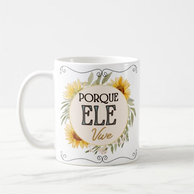 Classical white cup - Easter (Left)