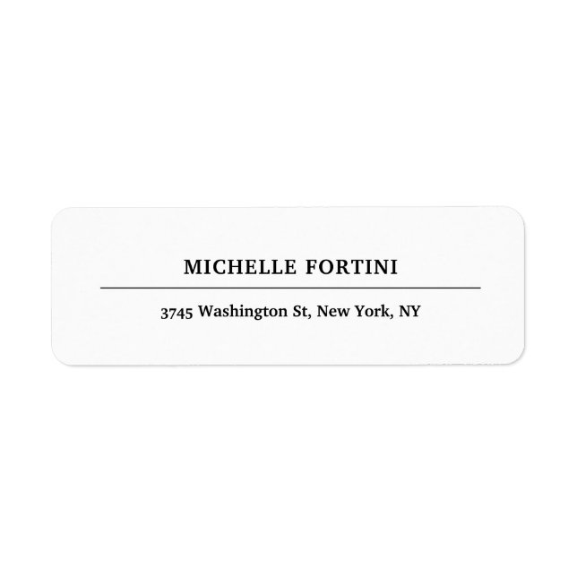 Classical White Minimalist Plain (Front)