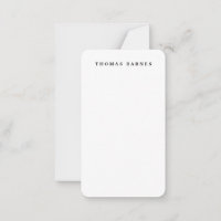 Classical White Minimalist Plain Elegant