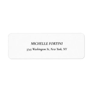 Classical White Minimalist Plain Elegant Simple