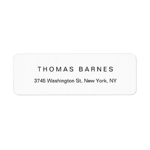 Classical White Minimalist Plain Elegant Simple