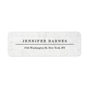 Classical White Minimalist Professional Retro Chic