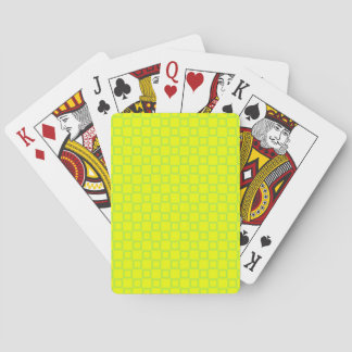 Classical yellow and mint green Playing Cards Deck