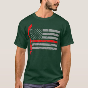 Classically DJ Turntable Deejay American flag T-Shirt
