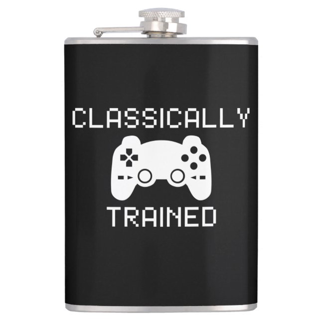 CLASSICALLY TRAINED HIP FLASK (Front)
