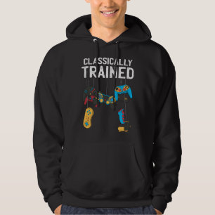 Classically Trained Retro Video and Computer Gamin Hoodie