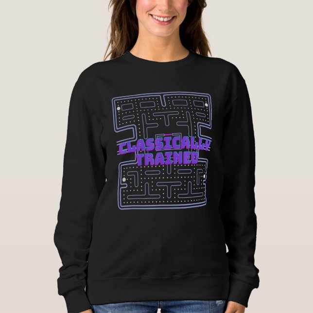 Classically Trained Retro Video Game 80s Sweatshirt (Front)
