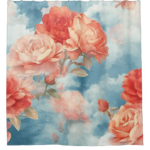 Classics - Angelic Pink and Red Roses in soft clou