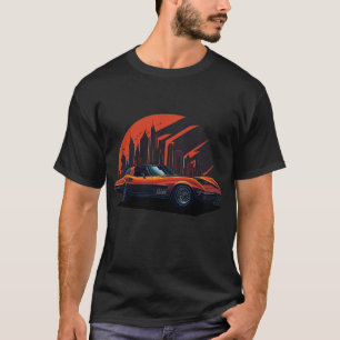 Classics Cars Chevy Corvette T-Shirt 002