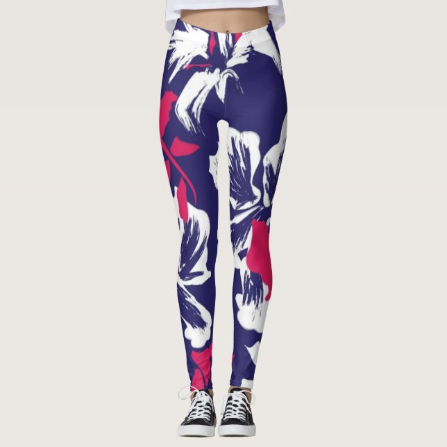 Classics Ladies Flower Leggings (Front)