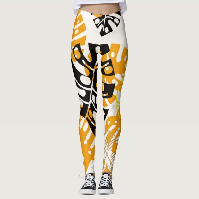 Classics Ladies leafs Leggings (Front)