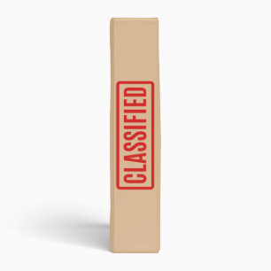 Classified 3 Ring Binder