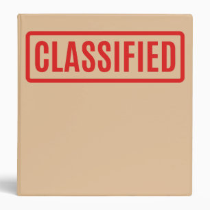 Classified Binder