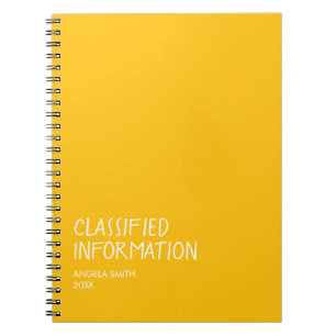 Classified Information Notebook – Funny Dark Humou