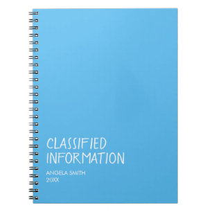 Classified Information Notebook – Funny Dark Humou