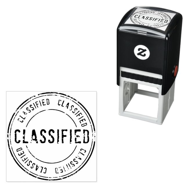 Classified, Top Secret, Cofidential Self-inking Stamp (In Situ)