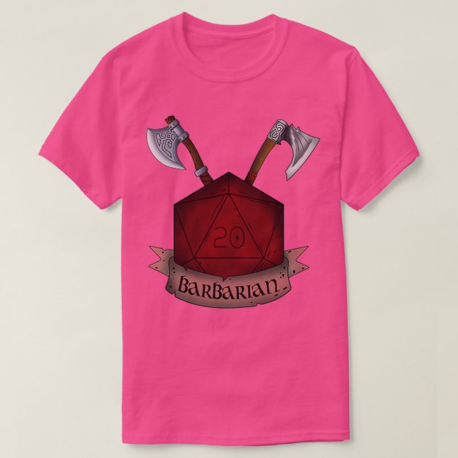Classique barbare de dés TShirt (Design devant)