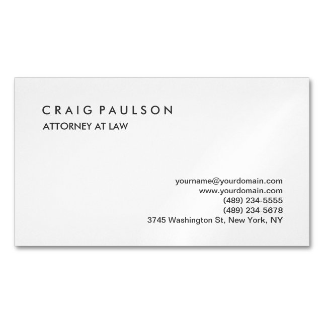 Classique Élégant Carte de visite professionnel si (devant)