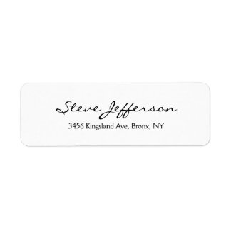 Classique élégant Script élégant Noir blanc clair