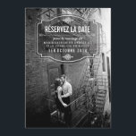 Classique et Élégante Réservez la Date Save The Date<br><div class="desc">Économies élégantes les cartes de date qui peuvent être personnalisés avec votre texte. Visitez le magasin d'impression d'origami pour plus d'invitations de mariage et d'enregistrer les dates!</div>