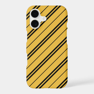 Classique Jaune Noir Stripes Motif