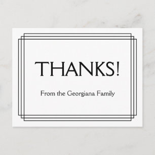 Classique "MERCI !" Carte postale
