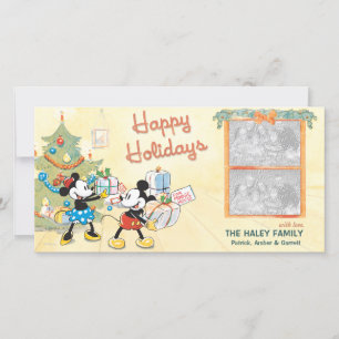 Classique Mickey & Minnie Carte photo de vacances