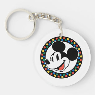 Classique Mickey Mouse Rétro Coloré à Carreaux
