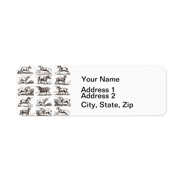 Classique Unicorne Antique Mythique Magie Créature (Devant)