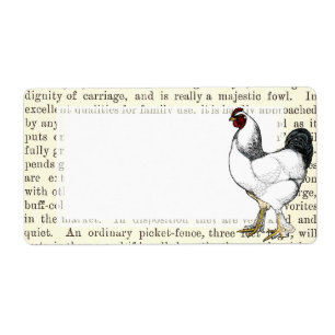 Classique vintage de pays de coq léger de Brahma