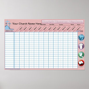 Classroom Attendance Wall Poster