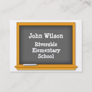 Classroom Chalkboard Business Card