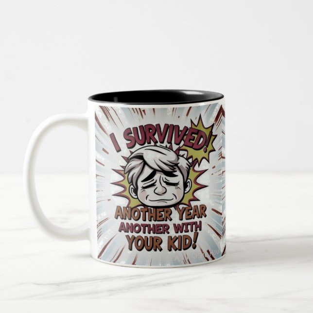 Classroom Chaos Victory Two-Tone Coffee Mug (Left)