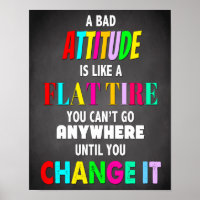 Classroom Decor, Change Attitude, Inspirational
