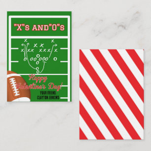 Classroom Football Valentine's Day Card