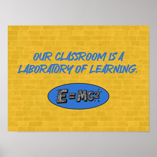 Classroom Is Laboratory Of Learning | Teacher Poster (Front)