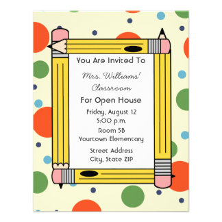 Elementary Open House Invitations 8