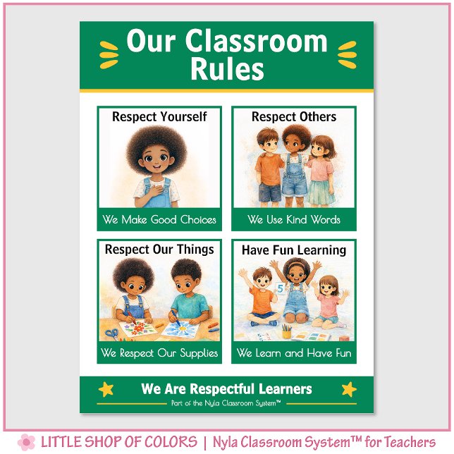 Classroom Rules Kindergarten Teacher Anchor Chart (Creator Uploaded)