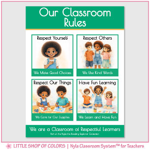Classroom Rules Kindergarten Teacher Anchor Chart