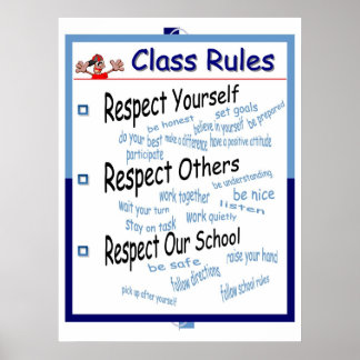Classroom Rules Poster