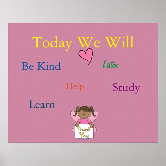 Classroom Rules poster (Front)