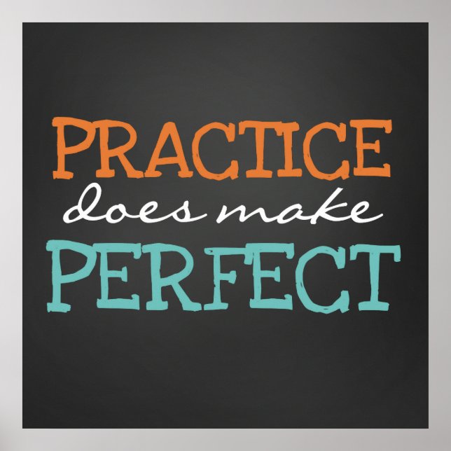 Classroom School Teacher Quote Chalkboard Poster (Front)