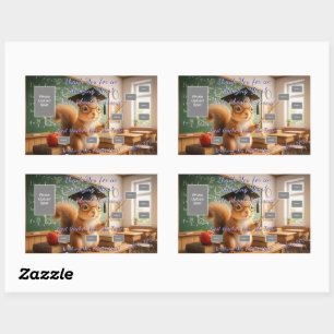 Classroom Squirrel Teacher Appreciation Sticker