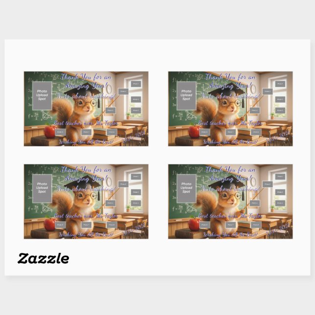 Classroom Squirrel Teacher Appreciation Sticker (Sheet)