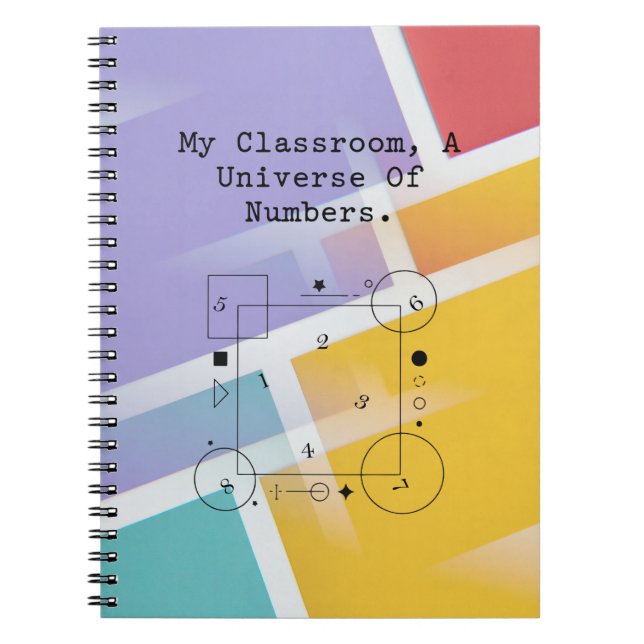 Classroom Universe of Numbers | Math World Notebook (Front)