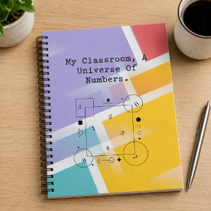 Classroom Universe of Numbers Math World Notebook