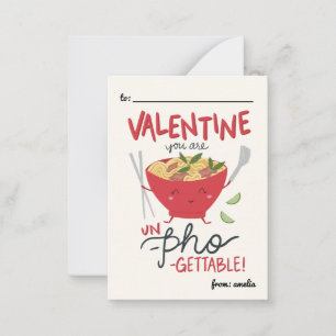 Classroom Valentine Card- Un-Pho-Gettable- White Card
