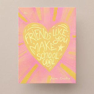 Classroom Valentine’s Day Card for school friends 