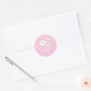 Classroom Valentine Sweet Doughnut Classic Round Sticker
